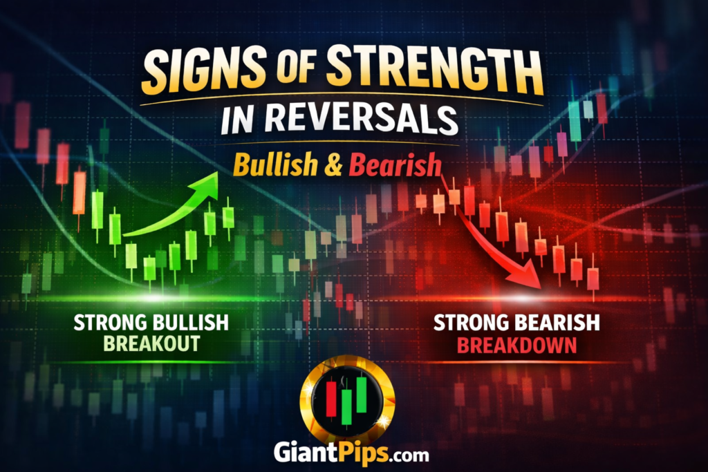 Signs of Strength in Market Reversals (Bullish & Bearish)